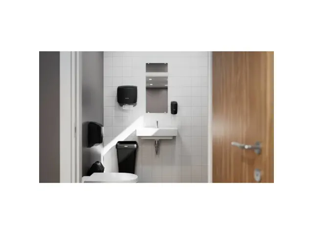 Handdoekdispenser Katrin 88966 klein zwart