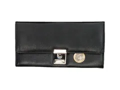 Kelnerportefeuille Alassio. Zwart nappa leer.