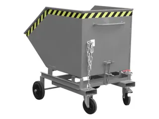 Kiepwagen voor spaanders,HxLxB 1220x1395x1070mm,0,6m³,draagverm. 300k - 1
