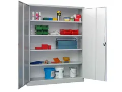 grootvolumekast met openslaande deuren,RAL7035,front RAL5012