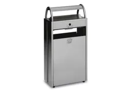 Combi-Asbak 8/60 liter Zilver 960x480x250 Overkapping Verzinkt Zilver