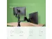 Dubbele Monitorarm R-Go-Tools Caparo 4 gasveer 2 beeldschermen Zwart