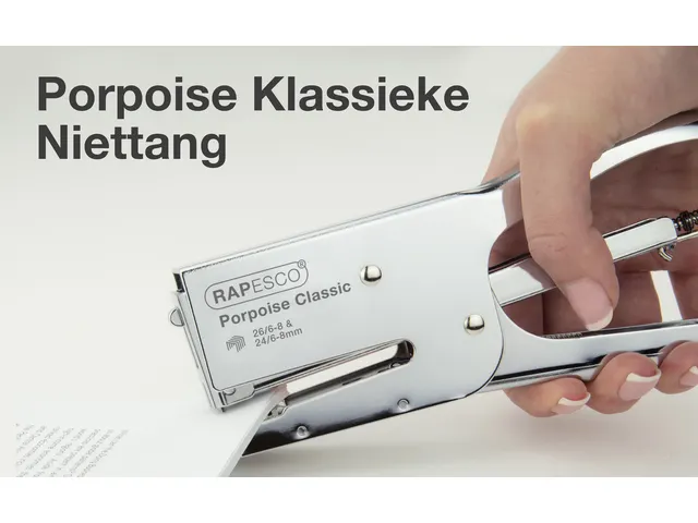 Agrafeuse Rapesco Porpoise chromée