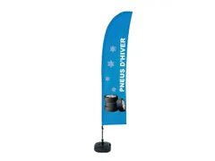 Beachflag 430cm complete set "Pneus d'hiver"