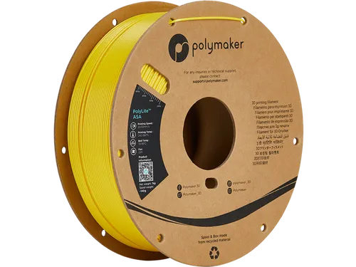 ASA 1,75mm geel 1kg PolyLite 3D Filament