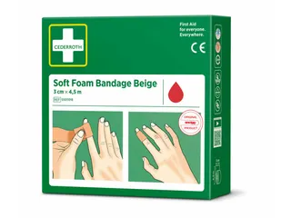 Bandage Cederroth Soft Foam beige 3cmx4.5m - 4