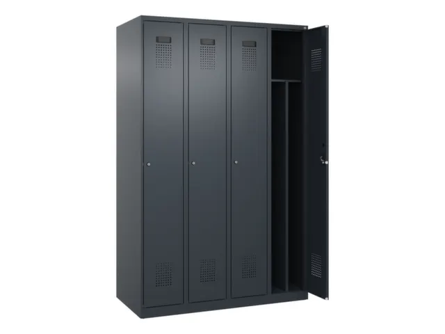 locker voor scheiding van kleding,HxBxD 1850x1200x500mm,4vak