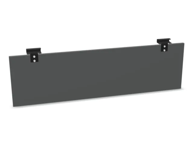 paneel voor knieën,v. in hgte. verst. bureau,B 1200mm,MS-donkergrijs
