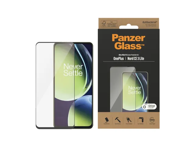 PanzerGlass Screen Protector OnePlus Nord CE 3 Lite 5G | Ultra-Wide