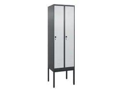 locker voor scheiding van kleding,HxBxD 2120x600x500mm,2vak