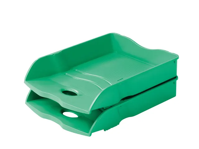 Bac à courrier HAN Re-LOOP A4 / C4 empilable et emboîtable, vert 100