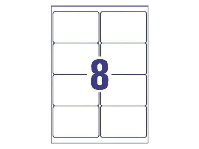 Etiquettes laser Avery 99,1x67,7mm transparent 25 feuilles