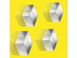 Magneten Sigel voor glasbord set 4stuks zilverkleurig C10 20x10x20mm