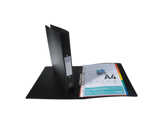 Ringmap PP 1mm OPAK A4+ 2R 30mm zwart