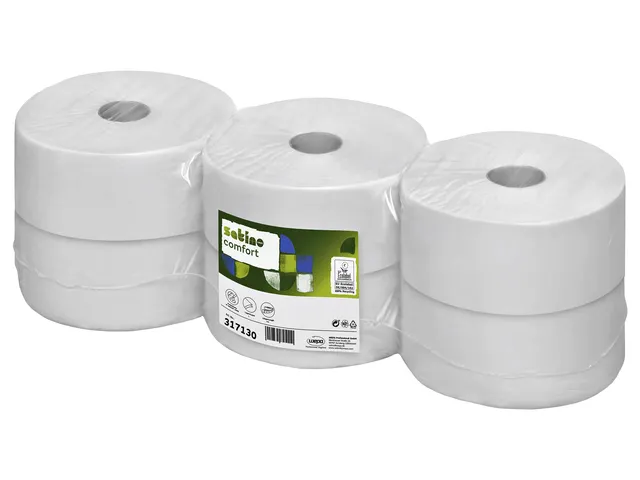Toiletpapier Satino Comfort JT2 2-laags 380m wit 317130 Voordeelbundel