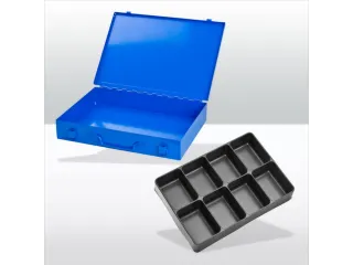 assortimentskoffer,HxBxD 50x335x240mm,8vakken - 1