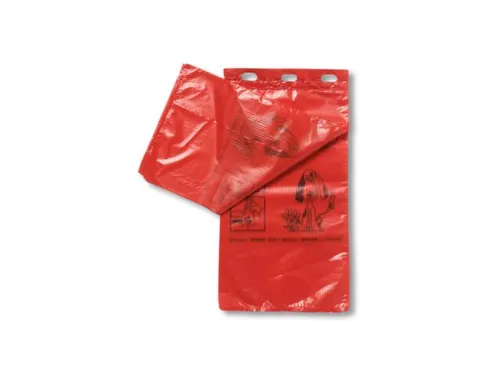 hondenpoepzakjes,dikte 15 µm,LxB 350x200mm,rood