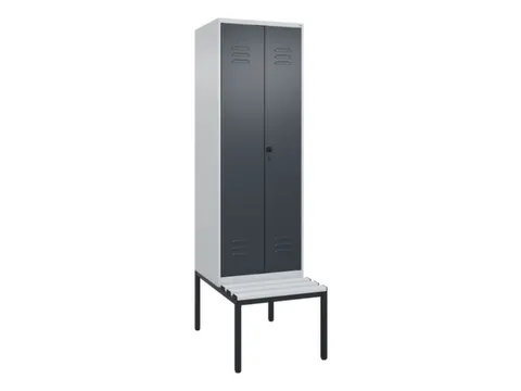 locker voor scheiding van kleding,HxBxD 2120x600x815mm,2vak