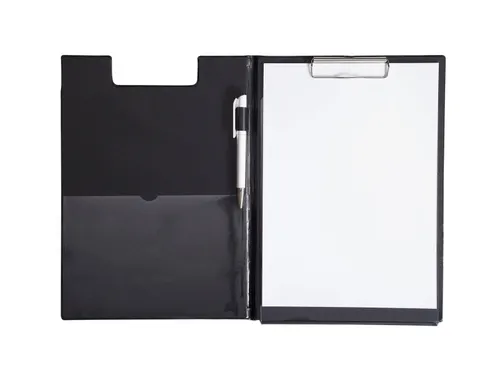 Klembordmap met beschermblad PVC folie A4 staand