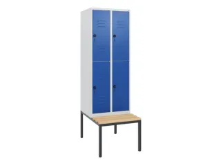 Dubbeldekse dekenkist,HxBxD 1950x600x815mm,2x2vak.,vak B 300mm - 1