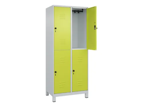 dubbeldekse locker,HxBxD 1950x800x500mm,2x2vak.,vak B 400mm