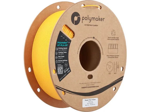 HT-PLA-GF 1,75mm Power Tool geel 1kg Polymaker 3d filament