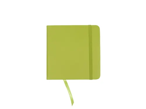 Schetsboek Kangaro 12x12cm lime green PU HC 80 vel 140gr roomwit met e