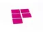 Magneetfolie Scrum Roze 75x75mm dikte 0,85mm