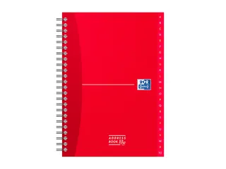 Adresboek Oxford Essentials A5 72vel dubbelspiraal assorti - 11
