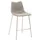 Barkruk mySOLO 4-poten RVS met Zitting kunstleder Vintage Grijs
