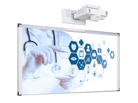 Projectiebord 126x231cm 16:9 mat wit Extraflat finger touch