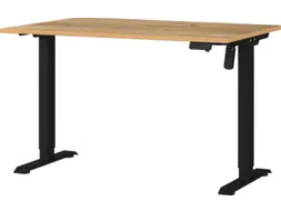 Elektrisch ihv bureau,HxBxD 710-1190x1200x800mm,blad Navarra-eiken