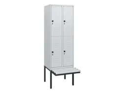 Dubbeldekse dekenkist,HxBxD 1950x600x815mm,2x2vak.,vak B 300mm