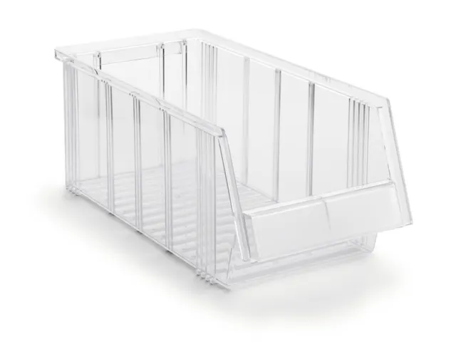 Bacs À Bec Transparents Hxlxp 156X186X400Mm Polystyrène Ouverture De