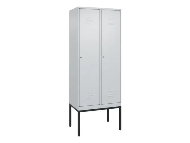 locker,HxBxD 2120x800x500mm,2vak,vak B 400mm,cil.-slot,voetonderstel