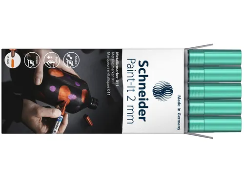 Metallic marker Schneider Paint-It 011 2mm groen metallic