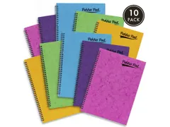 Cahier a spirale et couverture cartonnee A4 BrightA4