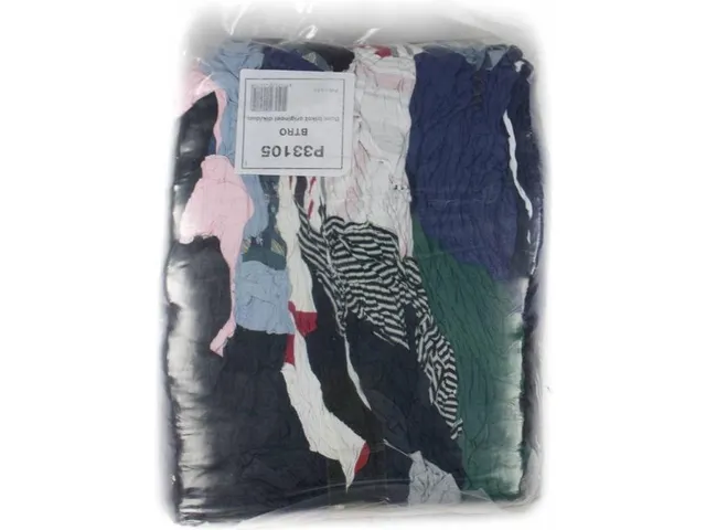 Euro bonte tricot Poetslappen zak van 5 kg