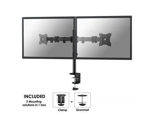 Monitorarm 2 Schermen 27inch Zwart Nm-d135dblack