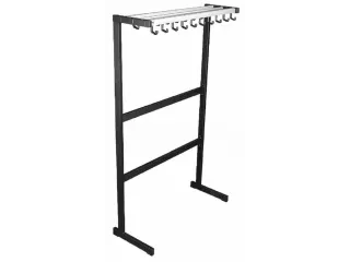 Garderoberek 19Jashaken Hoedenplank Enkelzijdig Hxbxd 1700X1000X410Mm - 1