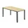 In hoogte verstelbaar bureau,HxBxD 680-760x1600x800mm,blad esdoorn