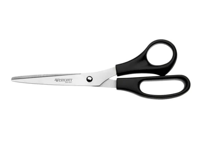 Kantoorschaar Westcott 210mm met kunststof grip rvs