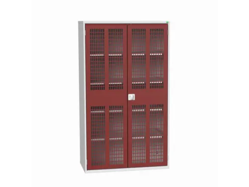 universele kast,HxBxD 2000x1300x550mm,4xStalen bodem,draaigrendelslot