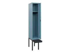 locker met bank,HxBxD 1950x300x815mm,1vak,vak B 300mm,cilinderslot