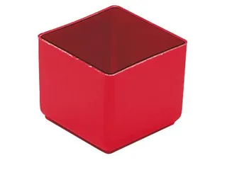 Inzetbak HxLxB 40x49x49mm Polystyreen Rood 50 stuks - 1