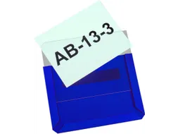 zichtpaneel,DIN A6,liggend,blauw,achterzijde magnetisch