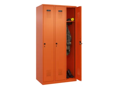 locker,HxBxD 1850x900x500mm,3vak,vak B 300mm,draaigrendel