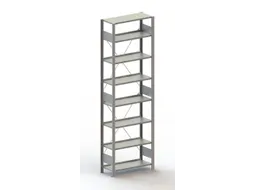 dossierstelling,grondveld,HxBxD 2500x806x336mm,vaklast 80kg