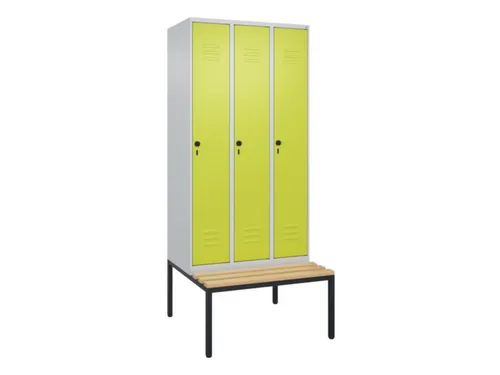 locker voor scheiding van kleding,HxBxD 2120x900x815mm,3vak