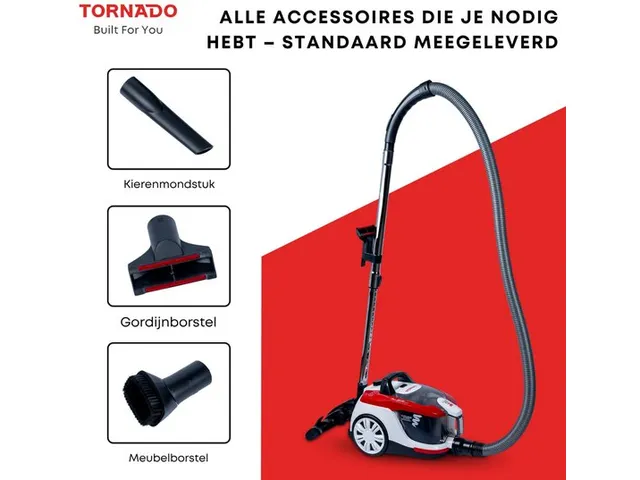 Vcckc800Rc Tornado Stofzuiger 800W 1.8L dust container 5m snoer